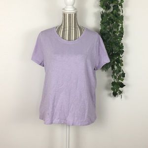 J. Crew lavender sz XL short sleeve shirt